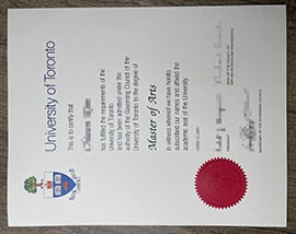 Purchase University of Toronto Fake Diploma Online.