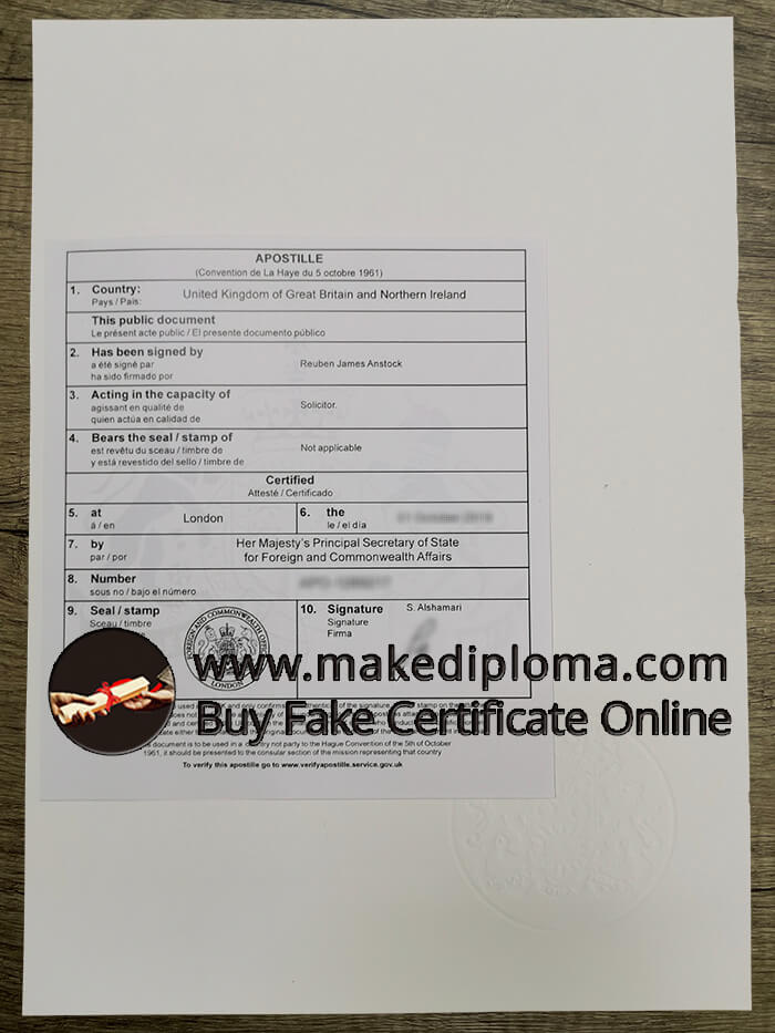 Where To buy A UK Apostille For Diploma Online?