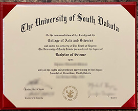 Buy University of South Dakota fake diploma online.