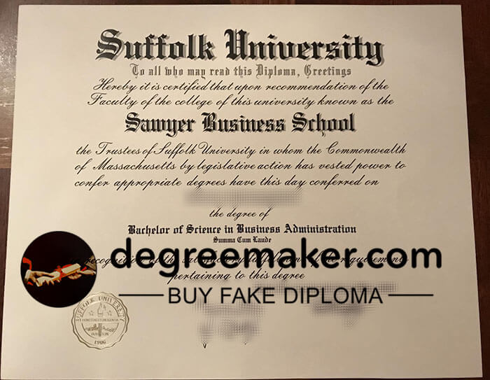 Suffolk University diploma, Buy Suffolk University fake diploma. Suffolk University diploma.