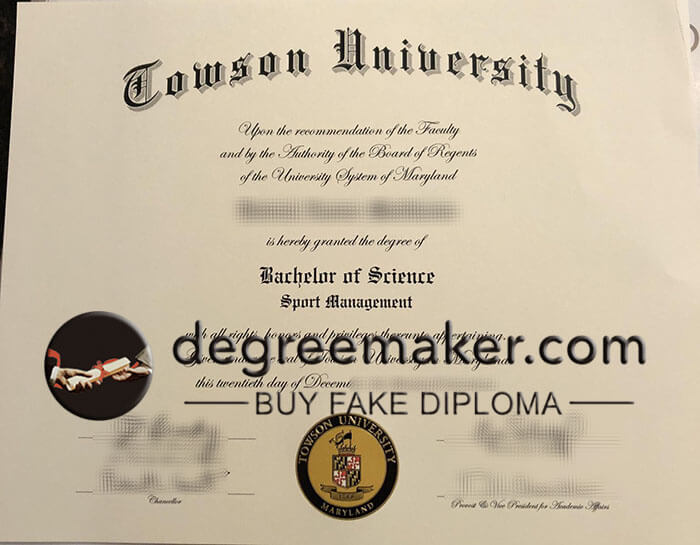 Towson University diploma, Towson University fake degree, buy Towson University diploma.