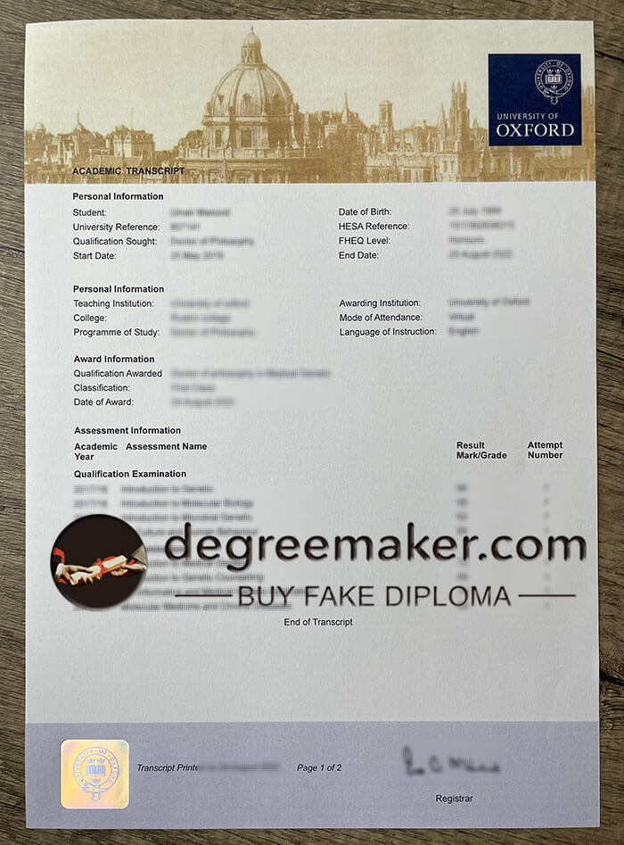 how to buy University of Oxford transcript? buy University of Oxford fake degree.