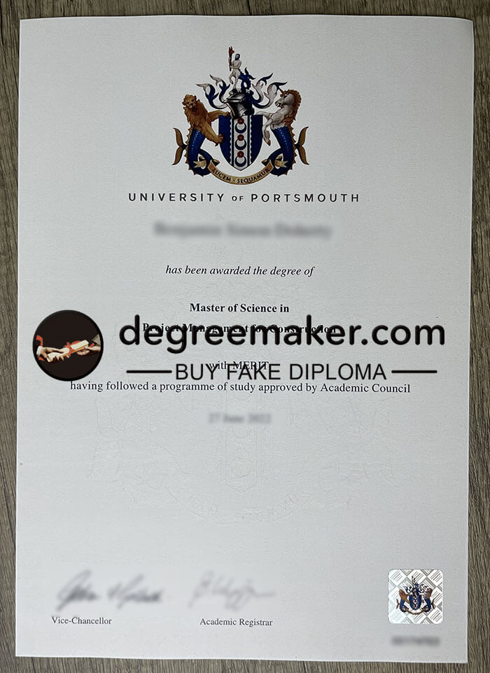 order University of Portsmouth diploma, buy University of Portsmouth fake degree, buy University of Portsmouth certificate.