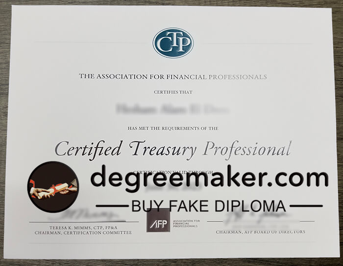 Buy Certified Treasury Professiona (CTP) certificate online.