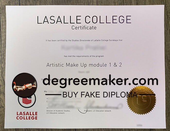 where to buy Lasalle College fake diploma?