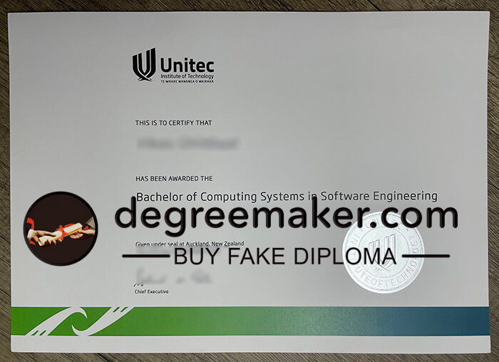 Unitec diploma, Unitec Institute of Technology bachelor degree.