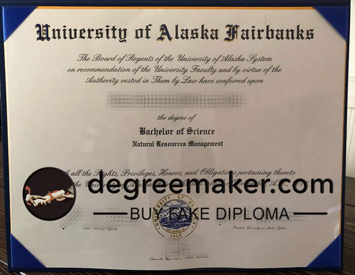 University of Alaska Fairbanks diploma, buy UAF bachelor degree online.