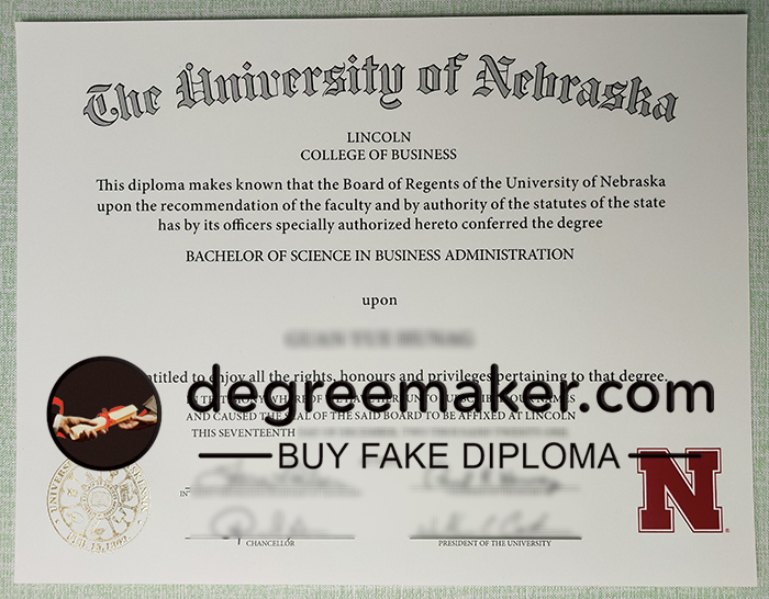 University of Nebraska fake diploma, buy University of Nebraska fake degree.