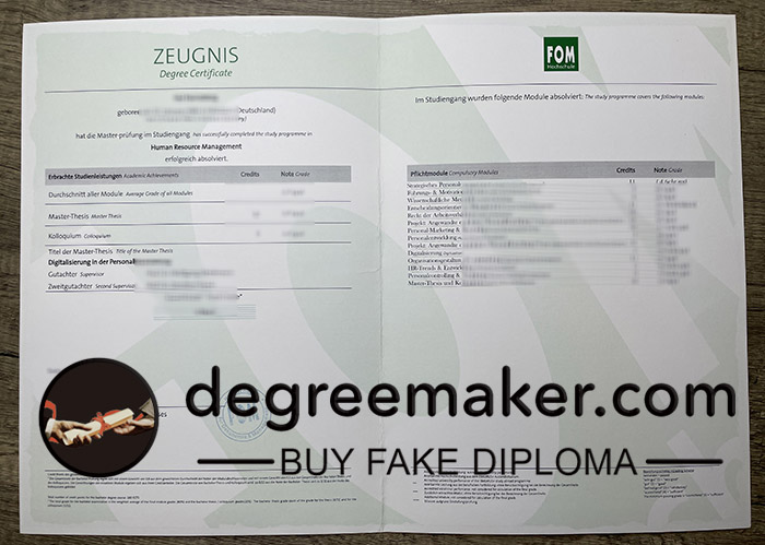 Buy FOM Hochschule diploma, buy FOM Hochschule transcript. order fake diploma, buy fake diploma in Germany.