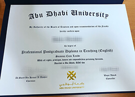 How long to buy Abu Dhabi University fake degree online?