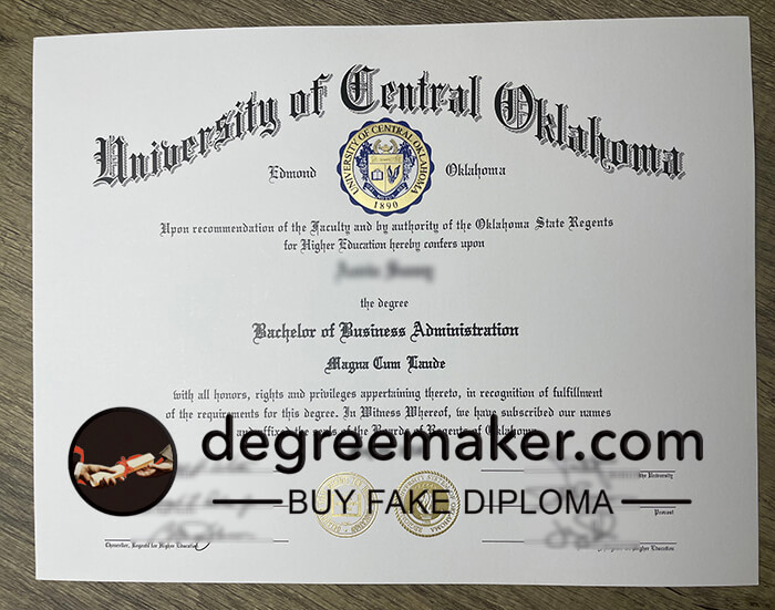 Where to buy University of Central Oklahoma diploma? buy UCO fake degree. buy fake degree online.