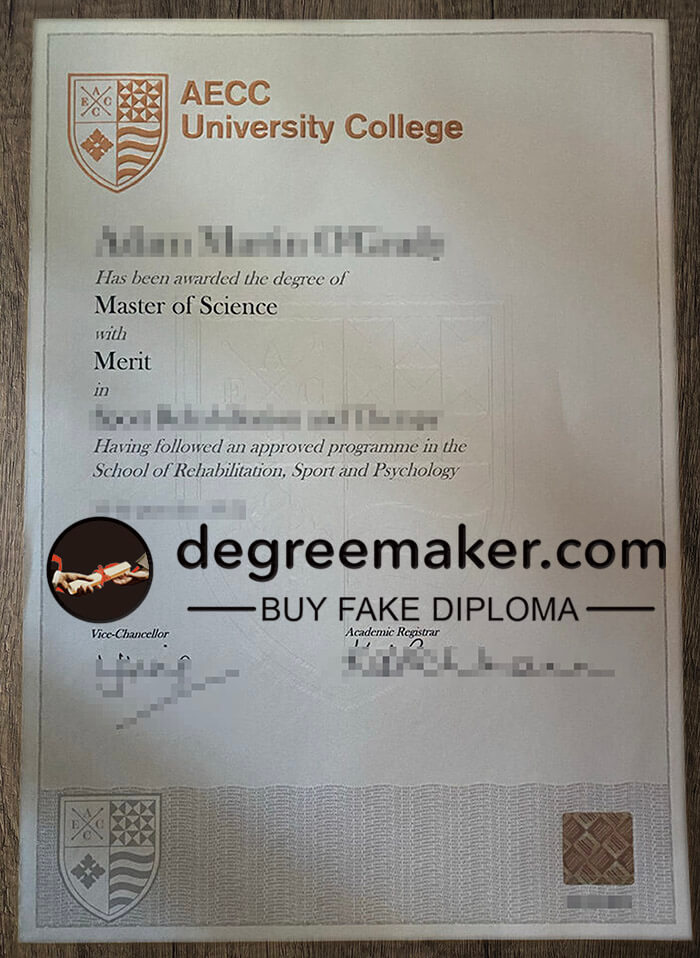 buy fake AECC University College degree