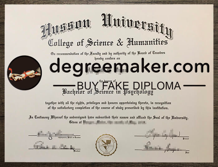 buy fake Husson University degree