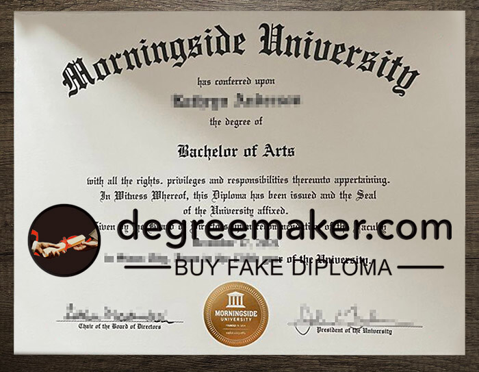 buy fake Morningside University degree