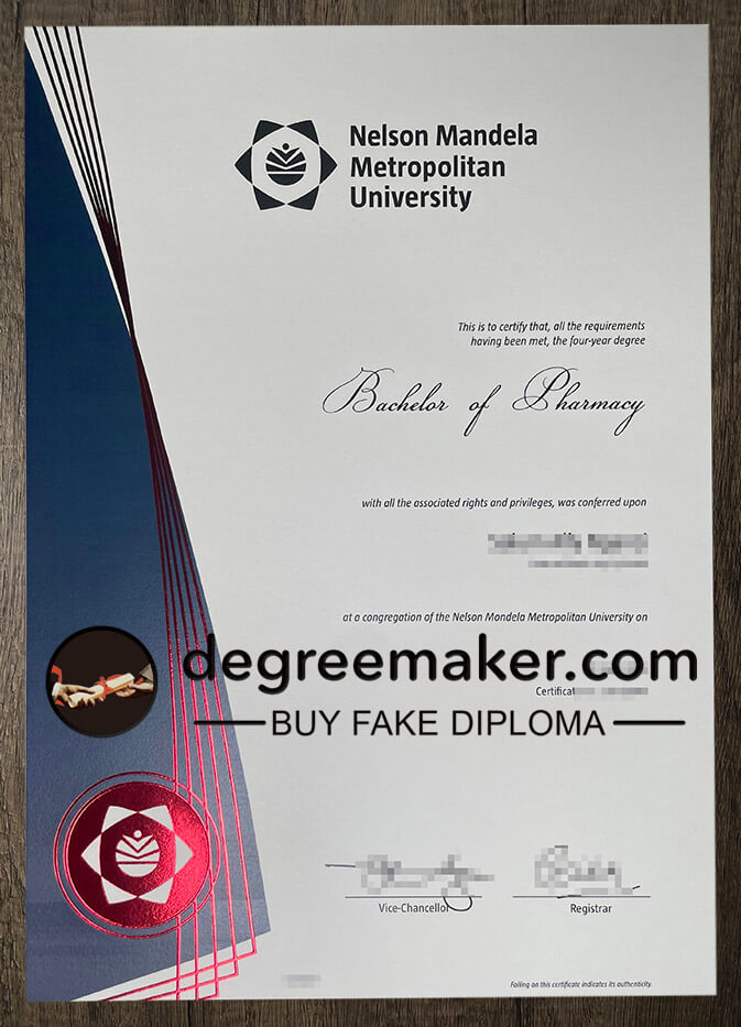 buy fake Nelson Mandela Metropolitan University degree