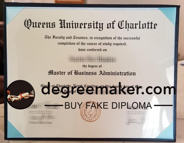 buy fake Queens University of Charlotte degree