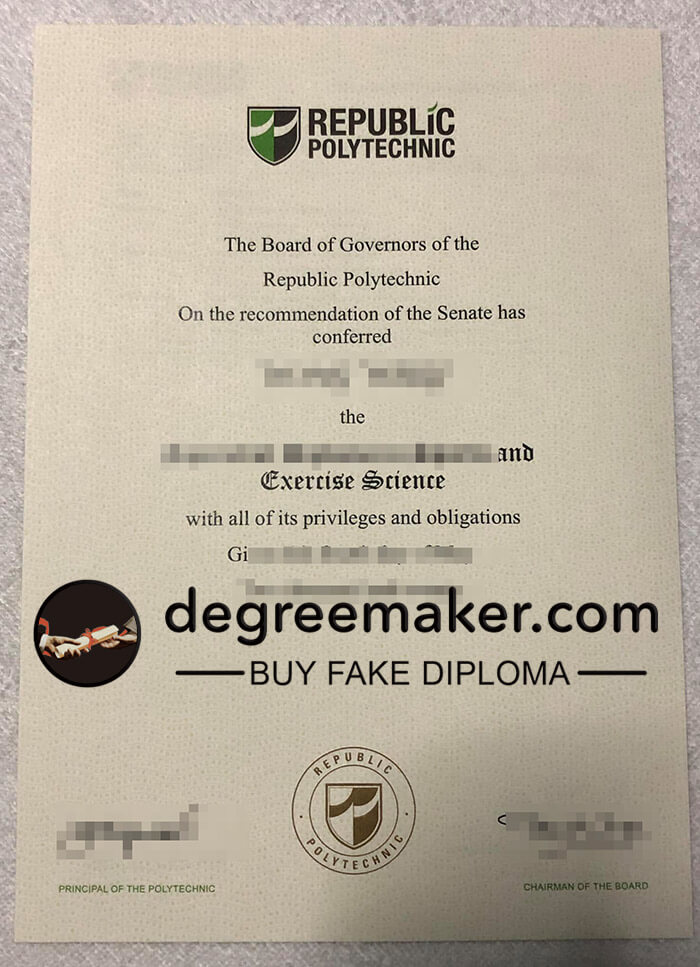 buy fake Republic Polytechnic degree