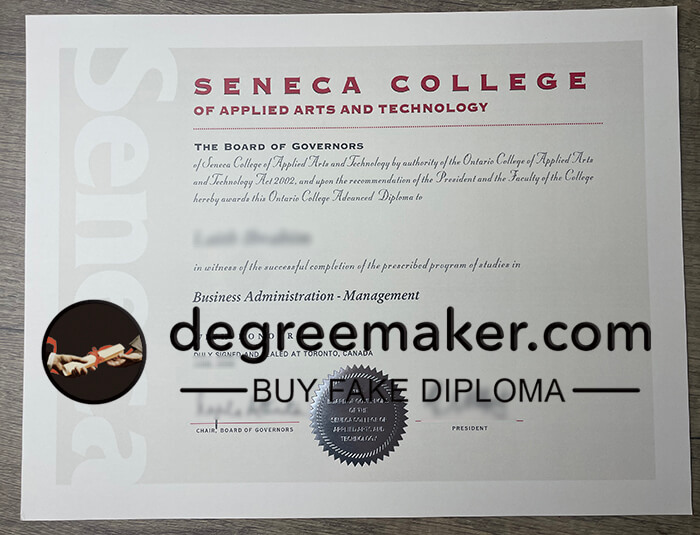 buy fake Seneca College diploma