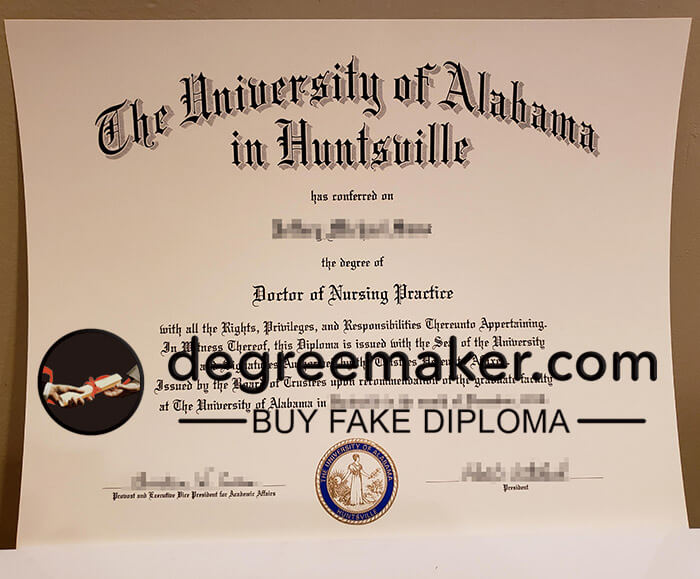 buy fake University of Alabama in Huntsville degree