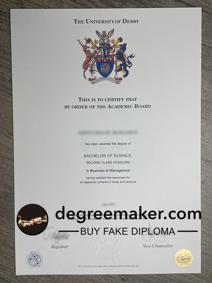 buy fake University of Derby degree