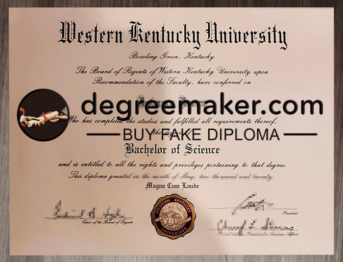 buy fake Western Kentucky University degree