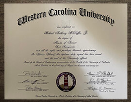 Order a Western Carolina University fake degree for a job.