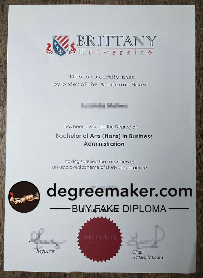 buy fake Brittany Universite degree