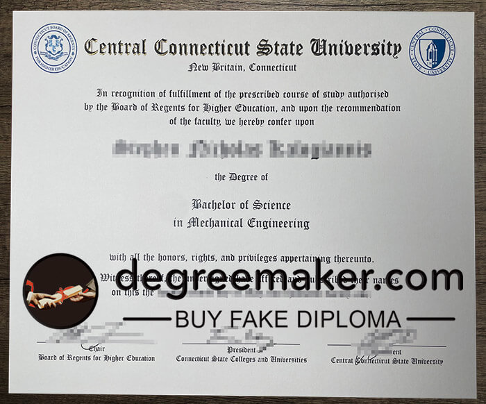 buy Central Connecticut State University degree