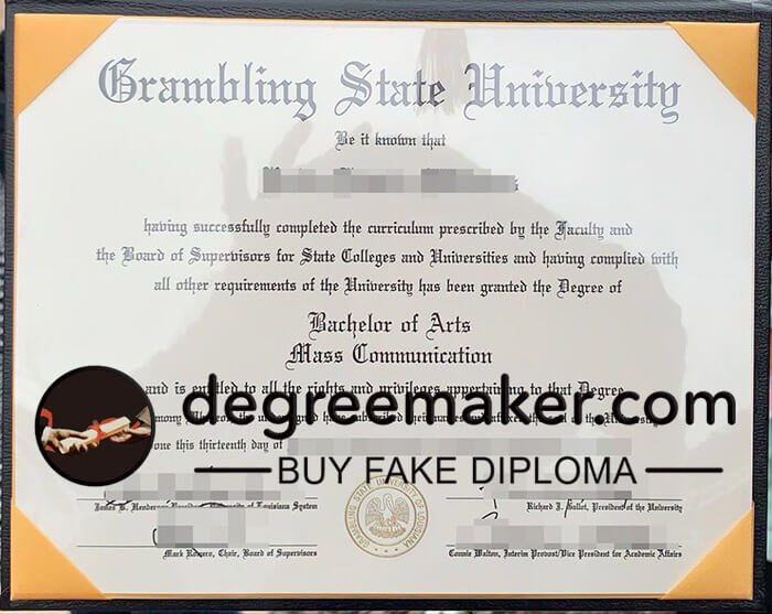 buy fake Grambling State University degree