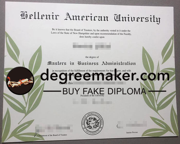 buy fake Hellenic American University degree