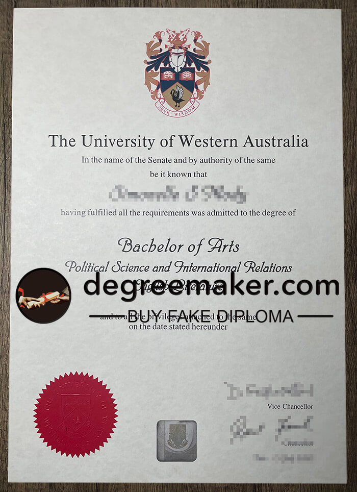 buy fake University of Western Australia degree