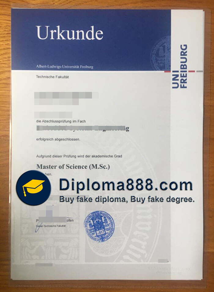 buy fake Albert Ludwig University of Freiburg degree