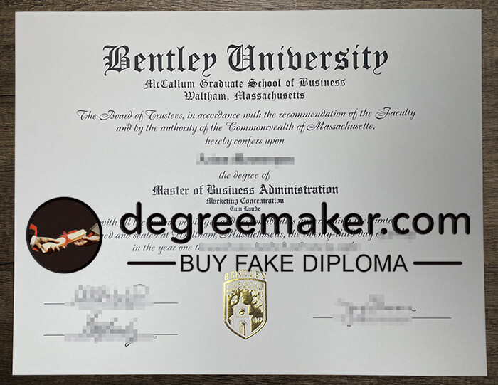 buy fake Bentley University degree