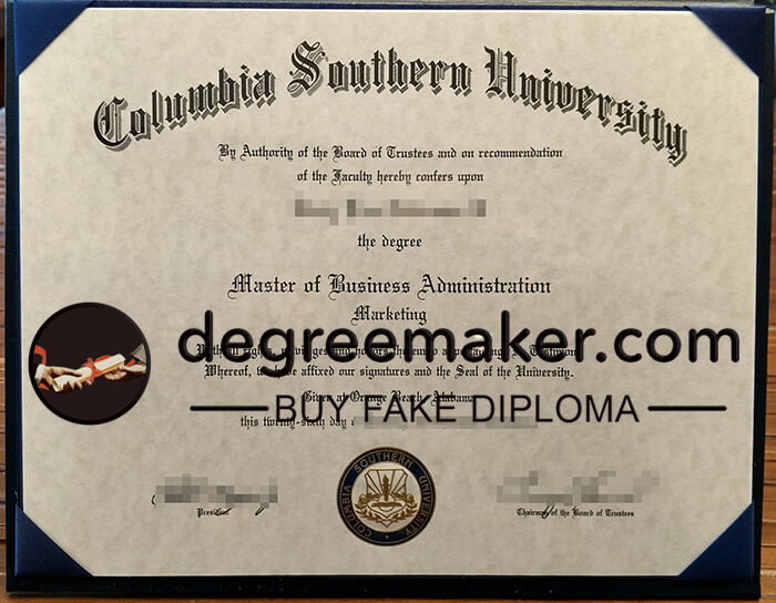 buy fake Columbia Southern University degree