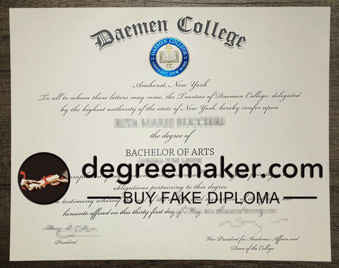 buy fake Daemen College degree