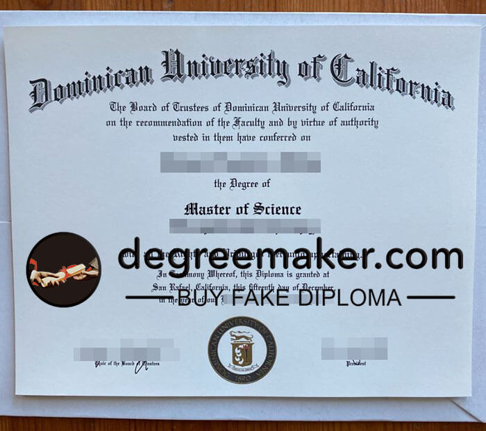 buy fake Dominican University of California degree