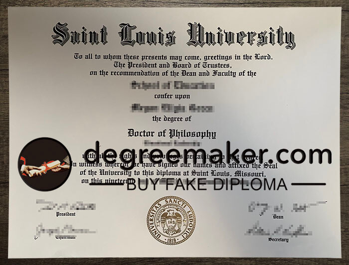 buy fake Saint Louis University degree