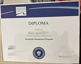 Vancouver Community College fake diploma for sale online.