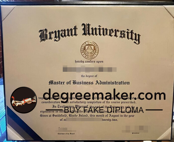 buy fake Bryant University degree