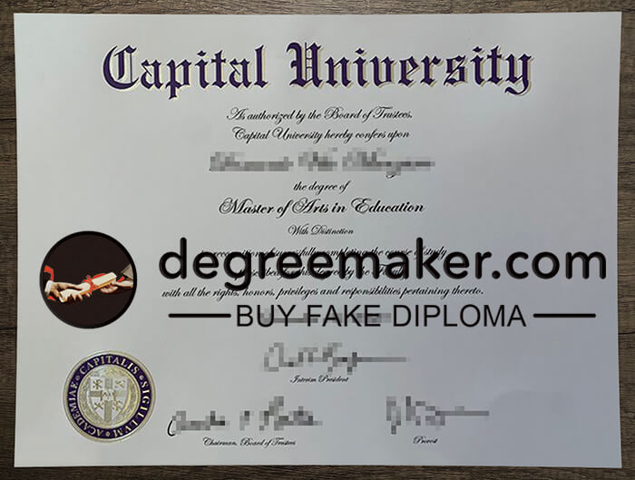 buy fake Capital University degree,