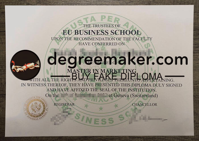 buy fake EU Business School degree