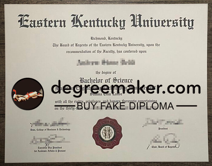 buy fake Eastern Kentucky University degree