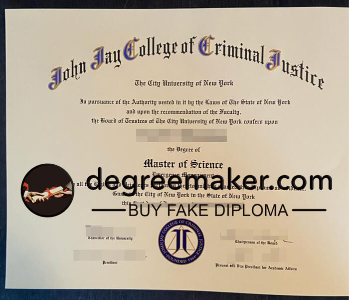 buy fake John Jay College of Criminal Justice degree