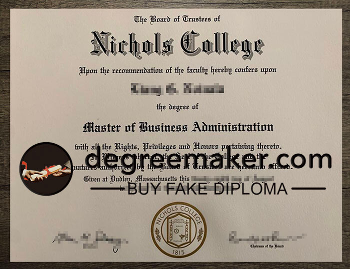 buy Nichols College degree online