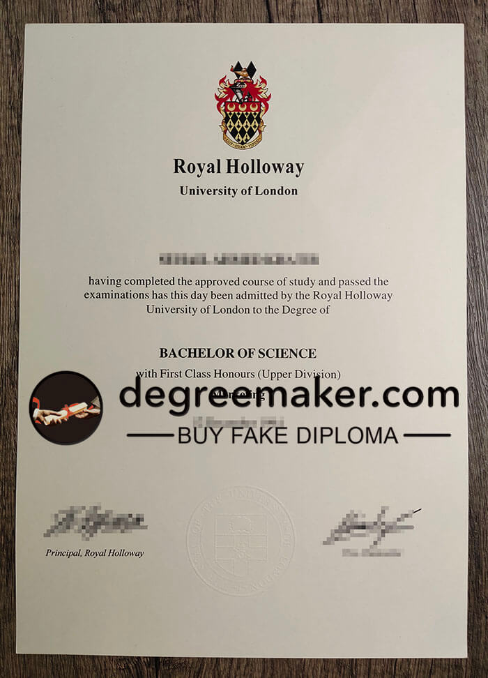 buy fake Royal Holloway University of London degree