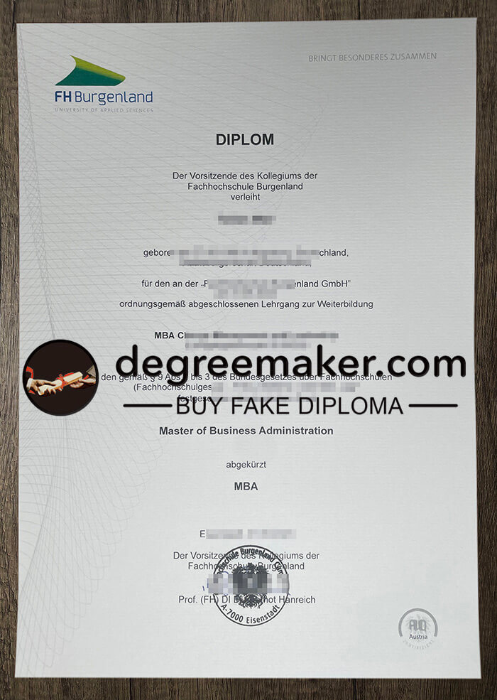 buy fake FH Burgenland degree