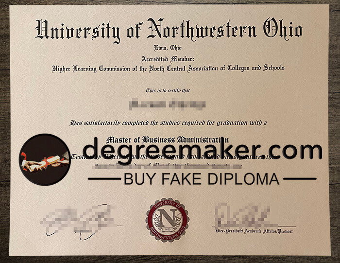 buy fake University of Northwestern Ohio degree