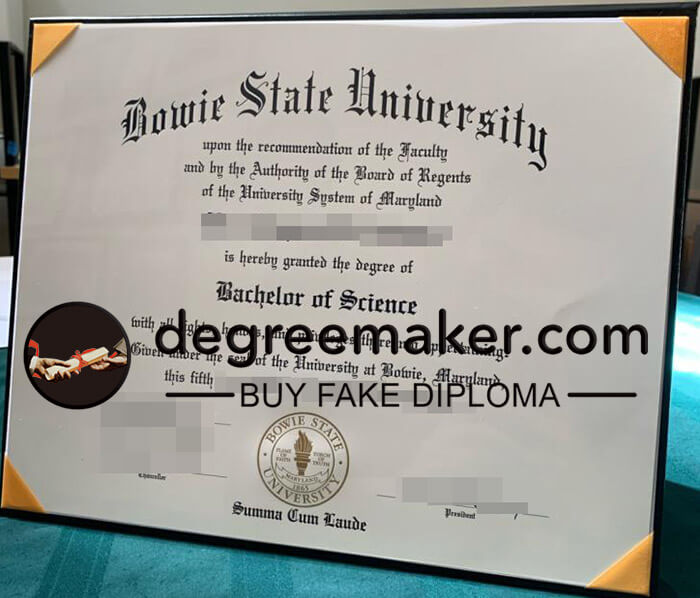 buy fake Bowie State University degree