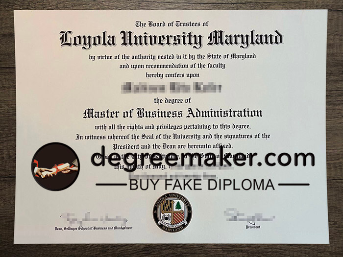 buy fake Loyola University Maryland degree