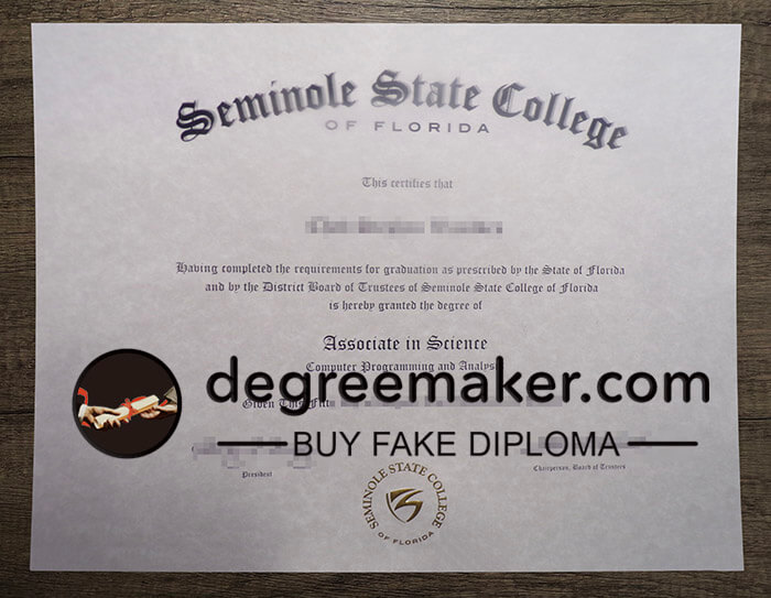 buy fake Seminole State College of Florida degree